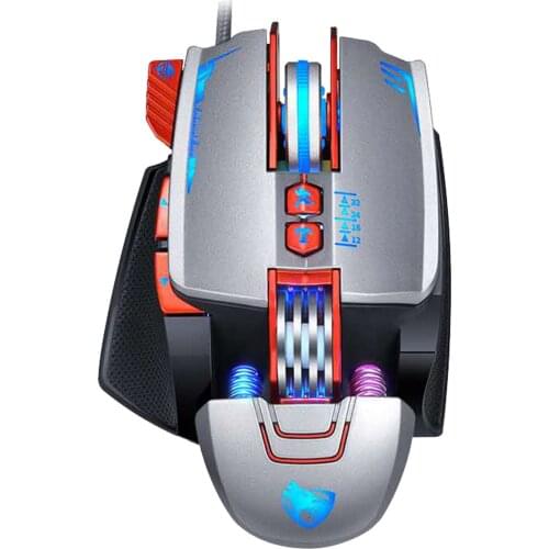 CARPRIE V9 Gaming Mouse USB Wired Mouse Gamer 3200DPI Ajustable 8 Button 7 Color Backlight Computer Mouse for Laptop PC Games