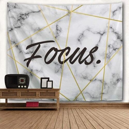 Hawkalice Wall Tapestry Marble Grain Ceramic Effect Gold Geometric Triangle Focus Hippie Home Decor Tapestry Wall Hanging Decor