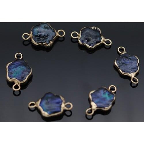 Natural Pearl Plum Blossom Shaped Boutique Pearl Connector Making DIY Fashion Charm Necklace Bracelet Jewelry Gift Accessories