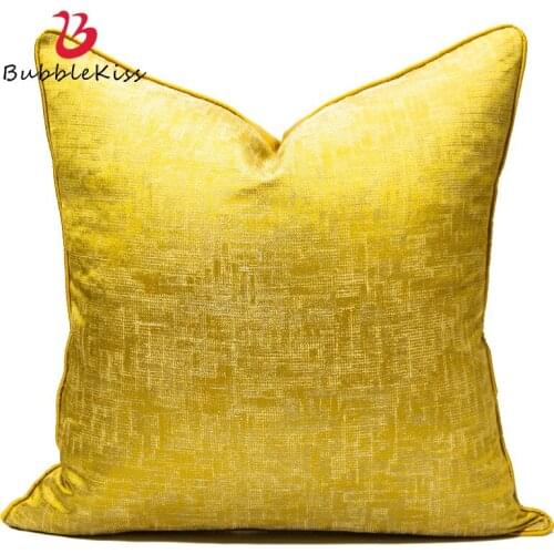 Bubble Kiss Gold Embroidered 45X45cm Cushion Cover Home Decor Sofa Pillowcase Decorative Throw Pillow Covers for Living Room
