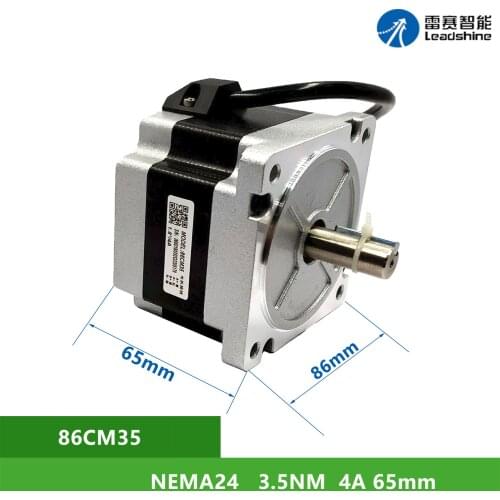 NEMA24 Leadshine 86CM35 3.5Nm 4A 2 phase Shaft Diameter 12.7mm
