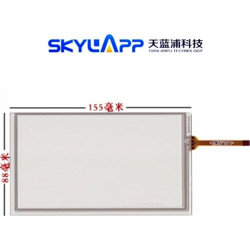 Skylarpu 6.2 inch touch screen 155mm*88mm touch panel for HSD062IDW1 avigraph digitizer panel glass Free shipping
