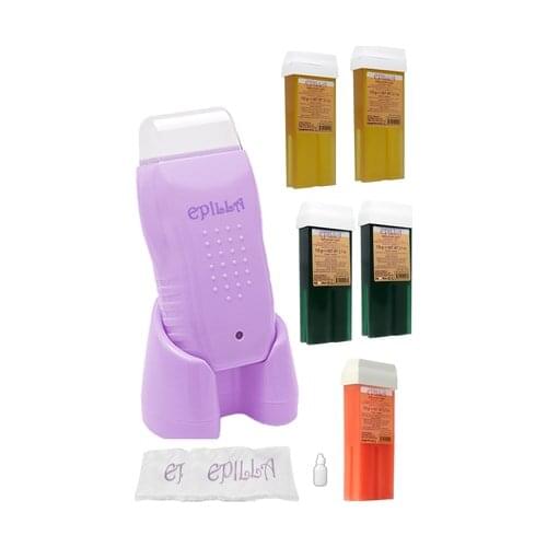 Paraffin Stripless Roll-on Sir Economic Sir Wax Machine Warmer Set Strip For Hair Removal Epilator With Cartridge Heater waxing