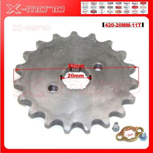 420 19 T Tooth 20mm Front Engine Sprocket for Orion Taotao SSR SDG Dirt Pit Bike ATV Quad Motor Moped Buggy Scooter Motorcycle