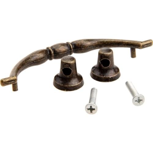 Pull Handle Knob Durable Antique Bronze 112*35mm Iron Furniture Drawer Jewelry Case Box Cabinet Drawer Cupboard Hardware Fitting