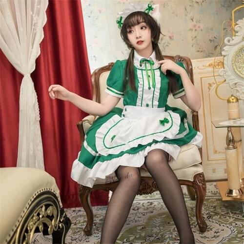 Sexy French Maid Costume Sweet Gothic Lolita Dress Anime Cosplay Sissy Maid Outfit Plus Size Halloween Costumes For Women
