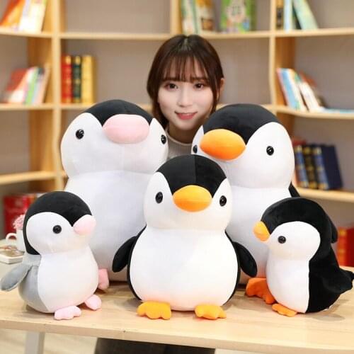 25/35/45cm Cute Soft Penguin Plush Toys Stuffed Office Nap Bed Sleep Pillow Home Decor Gift Doll Pillows For Kids Children Child
