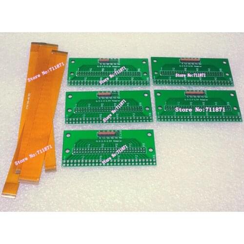 Weld 0.3 to 2.0 2.54 Pitch 25 31 39 45 51 Pin FPC DIP Adapter Connector 12cm 0.3 Pitch 25P 31P 39Pin 45P 51P FFC FPC Cable Line