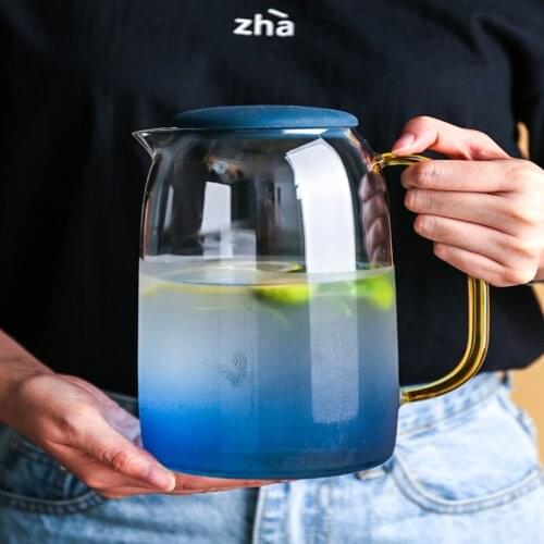 Glass Cooling Water Bottle Household High Temperature Resistant Large Capacity Cooling Water Cup Heat Resistant