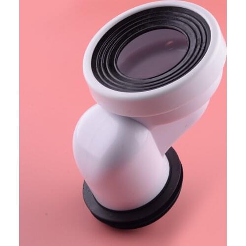 High Quality PVC 100mm Offset Toilet WC Misaligned Pan Connector Shifter Bowl Smooth Soil Pipe