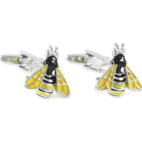 Wasp Cufflinks Yellow Hornet Bee Cuff Links Fathers Day Gift Cuff Links Birthday Wedding Gifts Cuff Links