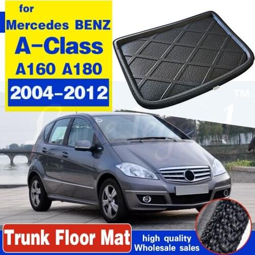 For Mercedes BENZ A-Class A160 A180 Estate Wagon 2004-2012 Rear Cargo Boot Tray Liner Trunk Floor Mat Carpet Mud Kick