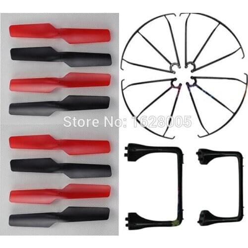 WLtoys V686 V686G V686K RC Quadcopter Spare Parts Propellers+Propeller Guard+Landing gear 14pcs/set