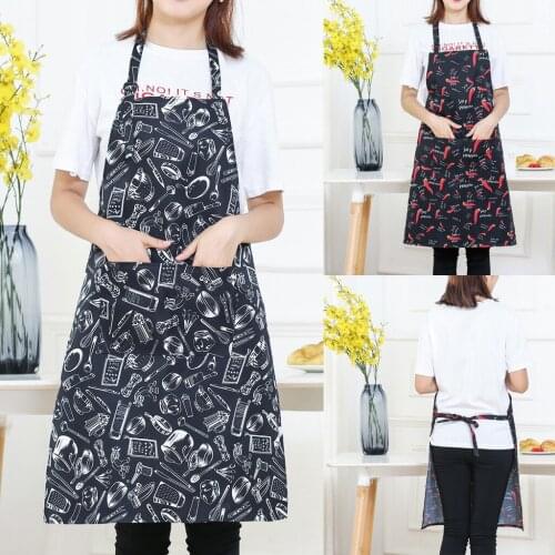Women Sleeveless Dresses Home Cooking Florist Cute Bib Apron Pinafore Dress Womens Casual Print Apron Summer Clothes For women