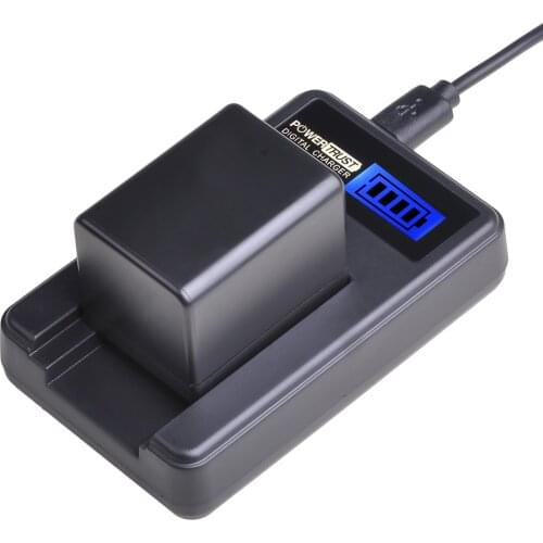 1X BP-727 BP727 BP 727 3000mAh Battery + LCD USB Charger for Canon BP-718 BP-709 VIXIA HF M50, HF M52, HF M500, HF R30, HF R32