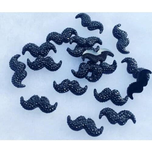 30pcs resin 7*16mm Flat back Resin rhinestone appliques DIY Wedding scrapbook craft -HS89