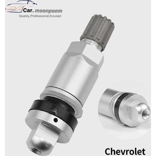 TPMS-27 Tire Valves For Chevrolet Aluminum Alloy Car ValveStem Tire Sensor Kit Tire Pressure Sensor Valves Replacement More Firm