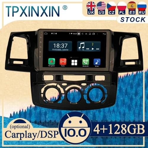 10.0 PX6 For Toyota Hulix Fortuner MT 2008 Android Car Stereo Radio with Screen Radio DVD Player Car GPS Navigation Head Unit