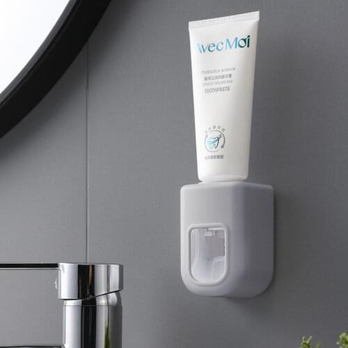 Automatic Toothpaste Squeezer Household Bathroom Waterproof Suction Wall-mounted Toothpaste Rack Free Punch Toothpaste Dispenser