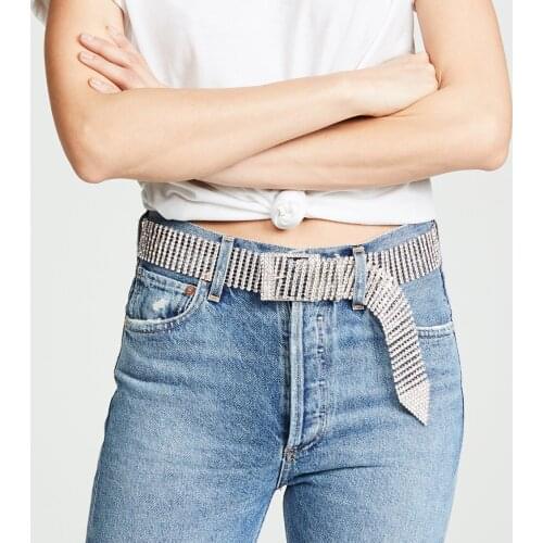 Dvacaman Full Crystal Waist Chain for Women Rhinestone Buckle Belt Lady Sexy Belly Chain Body Jewelry Wholesale Dropshipping INS