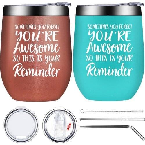 Double Vacuum Flask 304 Stainless Steel Vacuum Cup Inspirational Gifts Sometimes You Forget That You Are Awesome