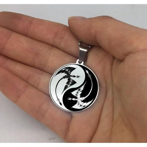 Personality Yin Yang Bat Necklace AliExpress Best Selling Pendant Necklace Jewelry for Men and Women YP7301