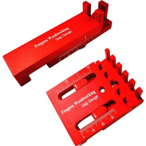 Table Saw Gaps Gauge Woodworking Measuring Ruler Mortise and Tenon Tool Sawtooth Ruler, Depth Measuring Ruler