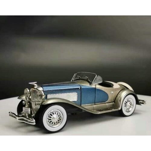 1/32 Vintage Alloy 1935 Duesenberg ssj Convertible Classic Car Toy Retro Steering Collection Display Toys Vehicle For Gifts