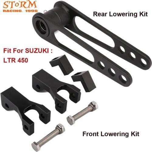 Motorcycle Rear Fork Shock Absorption Lowering Adapter Kit For Suzuki ATV LTR 450 LTR450