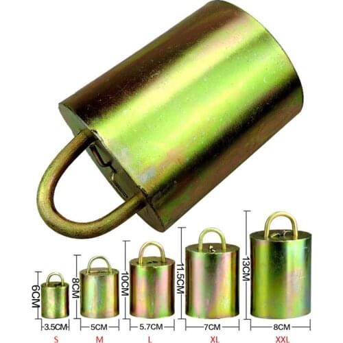 Cow Horse Sheep Equipment Grazing Bells Upgraded Version Prevent The Loss Galvanized Steel Material Bell