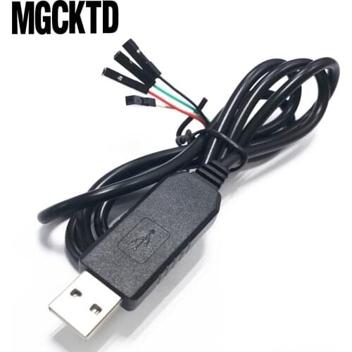 Wholesale price 20pcs/lot PL2303 PL2303HX USB to UART TTL Cable module 4p 4 pin RS232 Converter Brush line