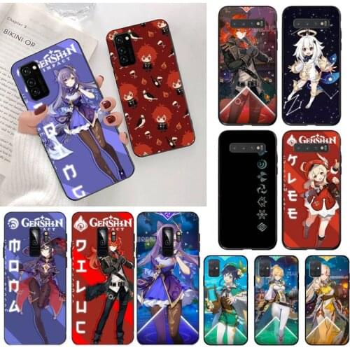 Hot Game Genshin Impact Phone Case for Samsung S20 plus Ultra S6 S7 edge S8 S9 plus S10 5G lite 2020