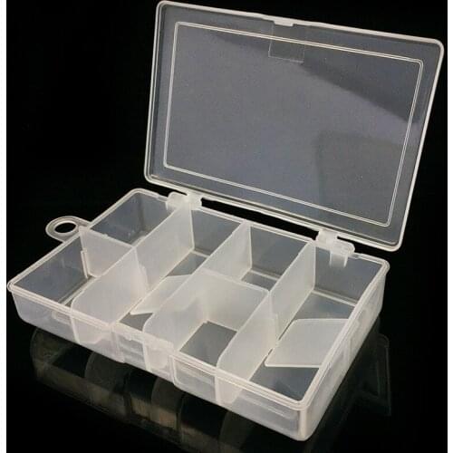 Transparent box plastic tool box fishing gear lures hooks storage accessories electronic parts boxes bead storage containers