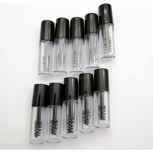 3/10PC/Lot 10ml Empty Mascara Tube Eyelash Cream Vial/Liquid Bottle Sample Cosmetic Container with Leakproof Inner Black Cap Hot