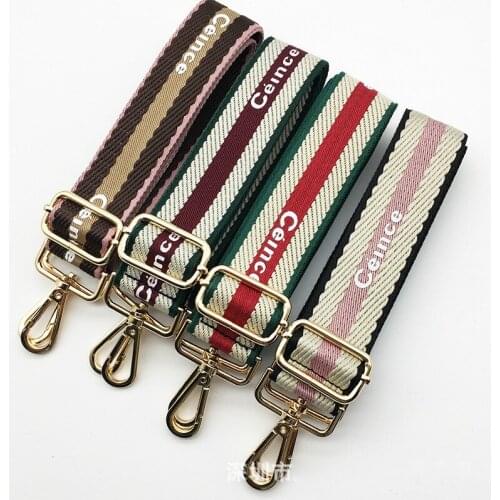 Luxury Rainbow Bag Straps Handbag Belt Wide Shoulder Bag Strap Replacement Strap Accessory Bag Part Adjustable Belt For Bag