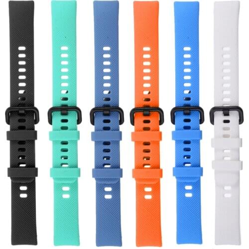 Suitable For Huawei Honor 4 Colorful Replacement Soft Silicone TPU Watch Strap Wristband Bracelet Watchbands Accessories