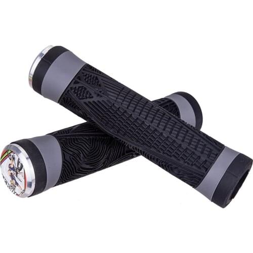 Bicycle Silicone Gel Handlebar Lockable Grips Anti-slip Shock-absorbing Grip For MTB Mountain Road Folding BMX Push Bike Handle