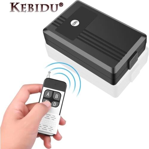 Kebidu Universal 433Mhz Wireless Remote Control Switch DC 12V 1CH Relay Receiver Module RF Transmitter Controller For Home Light