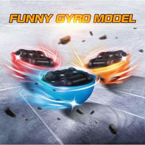 Funny Gyro Model Car Toy Cartoon Inertia Insect Multi-function Childrens Fingertip Spinning Top Educational Toy Model 3pcs/set