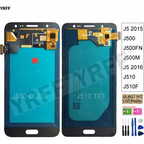For Samsung J5 2016 J510 J510F J510FN J510M LCD For Samsung Galaxy J5 2015 J500 J500FN J500M lcd Display Touch Screen Digitizer