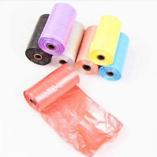 10 Rolls/150pcs Colorful Degradable Pet Poop Bags Waste Bags Dog Cat Waste Pick Up Clean Bag Garbage Bags Cleaner