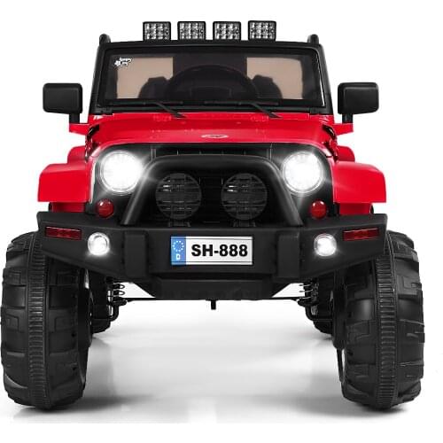 12V Electric Kids Ride-On Car Toy Truck w/MP3 LED Lights Bluetooth Control Gifts