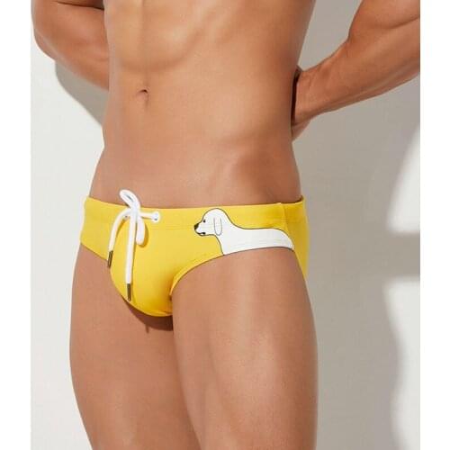 2021 Newest Mens Swim Briefs Swim Trunks Sexy Gay Swimwear Men Swimming Shorts Beach Wear Bathing Suit Bikini Swimsuit