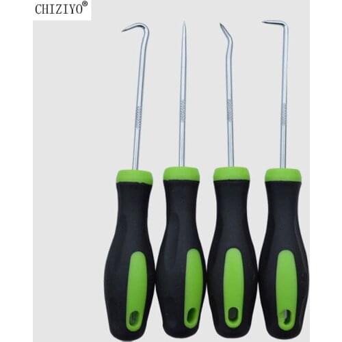 4Pcs/Set O-Ring Oil Seal Scraper Removal Hook Extractor Puller Rubber Screwdriver Hand DIY Tools Car Oil Seal Tool