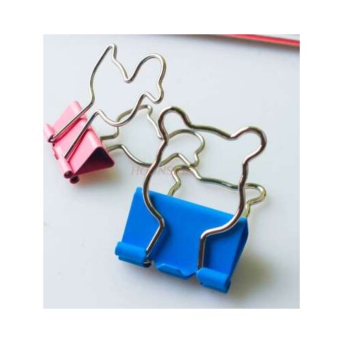8pcs Long Tail Clip Bill Holder Color Folder Stationery Clip Dovetail Clip Long Tail Clip