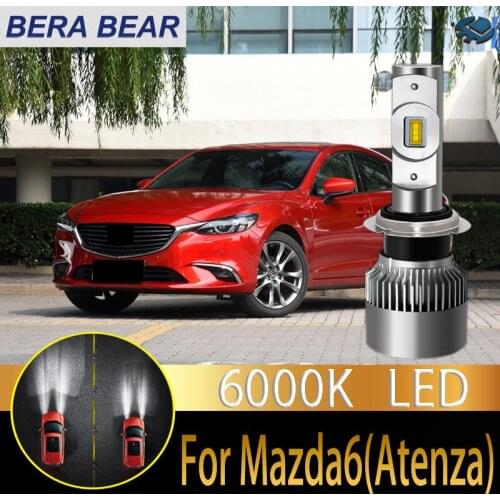 BERA BEAR Car Headlight Bulbs LED For Mazda 6 Atenza 2014 to present LED Car 6000K 10000LM White Light Auto Headlight 2X