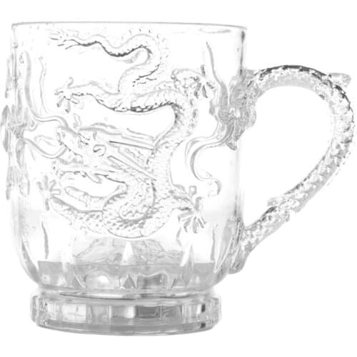 Glasses Beer Cup Dragon LED Inductive Rainbow Color Flashing Light Glow Mugs Dropship