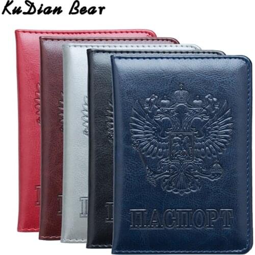 KUDIAN BEAR 3D Embossing Travel Passport Cover Designer Passport Holder Travel Wallet Fashion Credit Card Holder BIH077 PM49