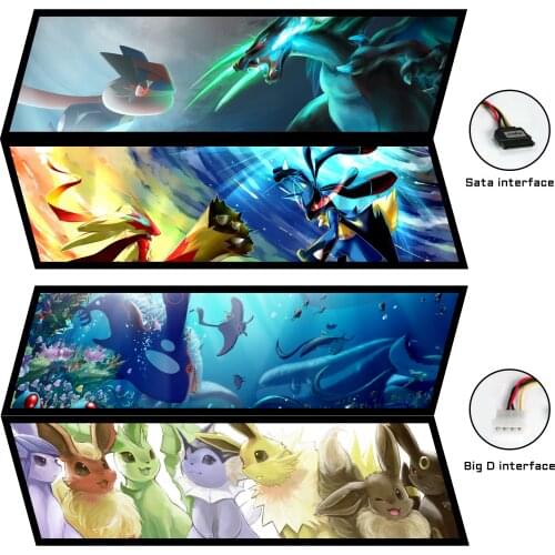 Case Side GPU Backplate Panel Chassis light board For PC decoration Customization 5V ARGB/ 12V RGB/ Molex Colorful MOD DIY