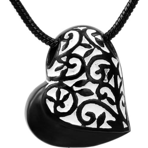 CMJ8234 4 Color Cremation Urn Pendant Necklace Memorial Jewelry 20'' Snake Chain 1/3 pcs/Lot Collier bijoux